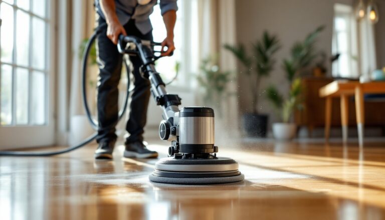 hard wood floor polisher