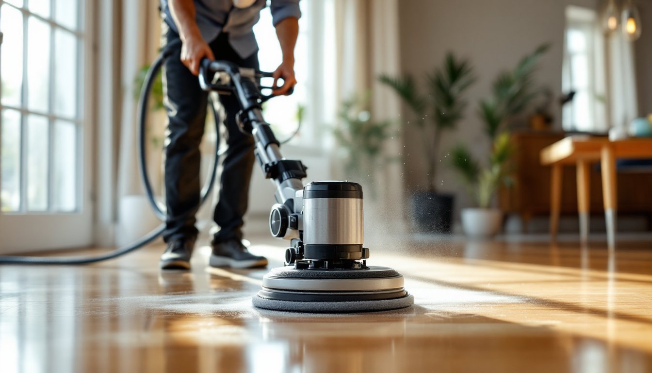 hard wood floor polisher